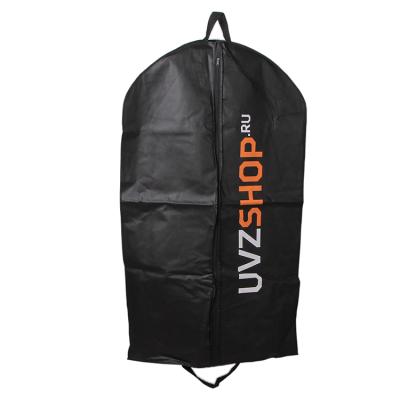 China High Quality Reusable Custom Logo Handled Printed Non Woven Garment Bag Suit Cover Bag With Zipper for sale