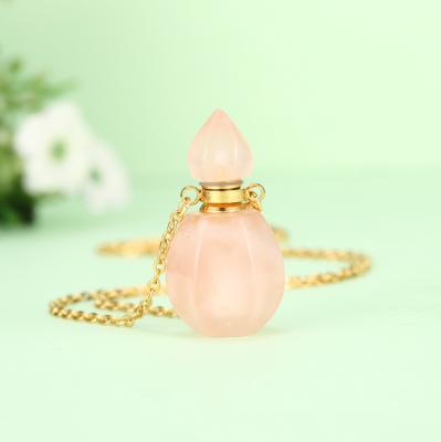 China Glass FASHION Healing Crystal Water Bottle Crystal Necklace for sale