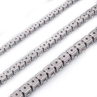 China Shiny Resizable Zircon CZ New Style Casual/Sporty Stainless Steel Waterproof Shiny Bracelet for sale