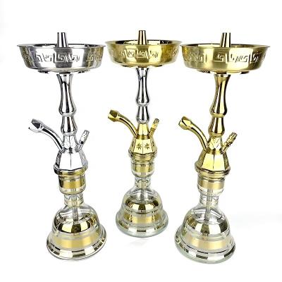 China Egypt handmade high quality copper hookah shisha tunisia hookah shesha golden hookah for sale