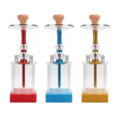 China Smoking Shisha Led Hookah Nargile Fancy Acrylic Material Shisha Art Acrylic Shisha for sale