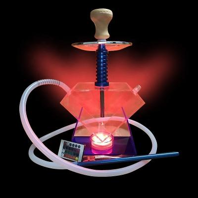 China Smoking shisha wholesale led large fashion hookah acrylic fancy shisha for sale