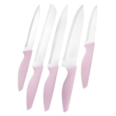 China Hot Selling Kitchen Cutting Foods Kitchen Knife Set Knife Stainless Steel Blade With PP Handle for sale