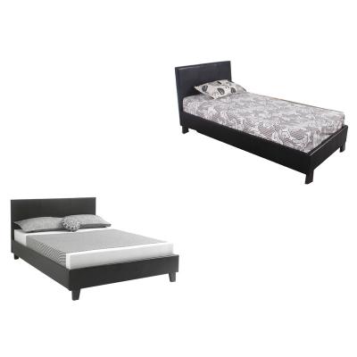 China High Quality Soft Design Double Design Soft Double Rattan Day Drapery Competitive Price Bed Leather Bed for sale