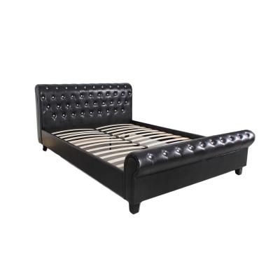 China Comfortable hot sale varsace furniture home names of crystal leather beds for adult for sale