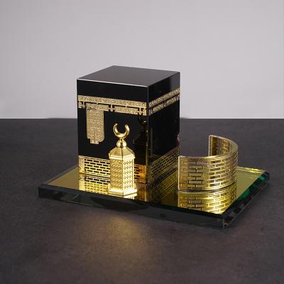 China Kabba Makkah Gift Islamic Islamic Building Model Crystal Muslim Religious Islamic Ornaments for Eid Gift for sale