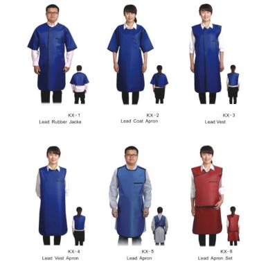 China Führung Gummi-CER X Ray Protection Apron Shield Vest halbe Ärmel zu verkaufen