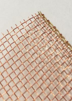 China 0.05mm 99.95 Pure Copper Wire Mesh Screen For MRI RF Window for sale