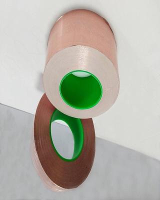 China 2.5CM 25M Adhesive Backed Copper Band-doppeltes mit Seiten versehenes Signal elektrostatisch zu verkaufen