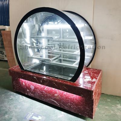 China De ronde Ventilator die van de de Vertoningsijskast van de Vormcake de Compressor van Embarco koelen Secop Te koop