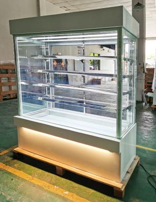 China Bakery Shop Glass Chiller Cake Showcase Ultra Clear Glass 4 Shelves for sale