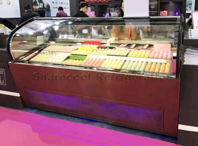 中国 220V 50Hz空冷のアイス クリームの表示フリーザーのGelatoのショーケースのフリーザー 販売のため