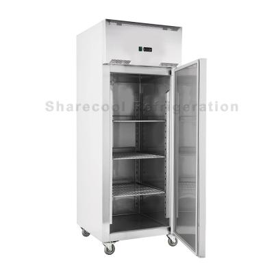 China 304 congelador vertical comercial vertical de acero inoxidable de la puerta del refrigerador 220V del grado solo en venta