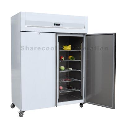 China Refrigerador vertical comercial de acero inoxidable de la puerta doble del refrigerador de Sharecool AISI304 en venta