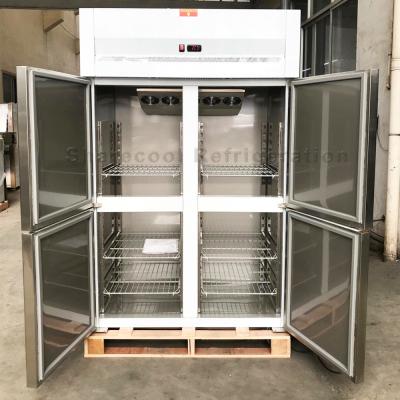 China AISI304 acero inoxidable del refrigerador vertical de la puerta del anuncio publicitario 4 para la cocina en venta