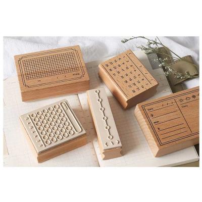 China Wholesale Custom Decoration Wooden Stamp Craft Rubber Stamp for Card Making and DIY Craft for sale