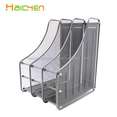 China Durable Wire Mesh Desk Organizer Good Quality 3 Layer Folder Holder/Document Tray for sale