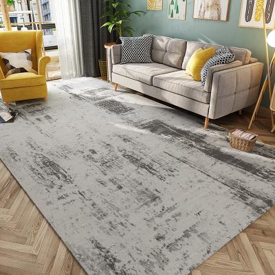 China Washable Pile Velvet Low MOQ Low MOQ Abstract Art Carpet Living Room Non-Slip Blankets for sale