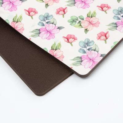 China Washable Custom PVC Cover Memory Foam Kitchen Floor Mat Relief Anti Fatigue Waterproof for sale