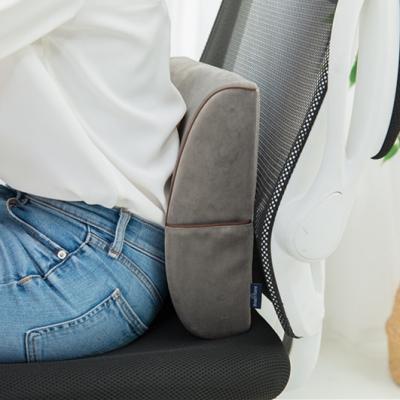 China Anti-Static Breathable Car Memory Foam Ergonomic Lumbar Back Support Pillow For Office Chair for sale