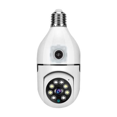 China Human Motion Tracking HD Security Wireless Network Mini Pan 360 Degree E27 Socket Bulb Wifi Smart Home Camera With Human Tracking for sale