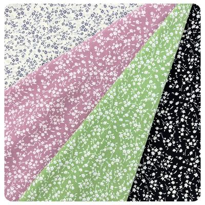 China Wrinkle Resistant Soft High Quality Polyester Small Chiffon Fabric Light Printing Ladies Floral Fabric for sale