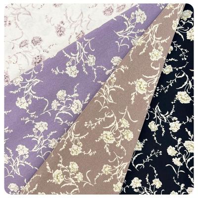 China Wrinkle Resistant High Quality Soft Silky Floral Print Chiffon Fabric For Women Hijab for sale