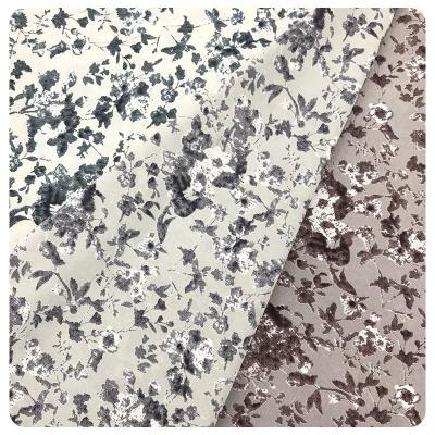 China 2023 Wrinkle Resistant 100% Polyester Fabric Weft Elasticities Big-Flowered Flowers Chiffon Print Fabric Polyester For Women Dress for sale