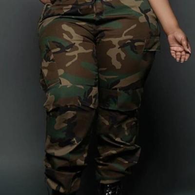 China 2021 New Fashion Women Clothing Street Style QUICK DRY Casual Camouflage Sports Plus Size Pants for sale