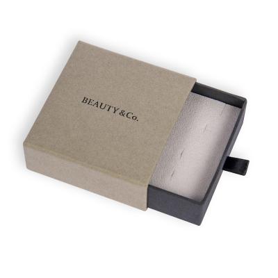 China Custom Wholesale Eco-Friendly Jewelry Packaging Slide Jewelry Box Custom Luxury Logo for sale