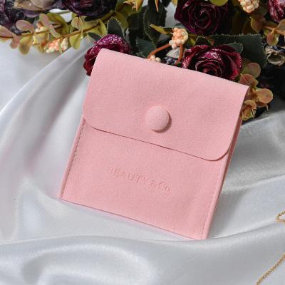 China Microfiber/Velvet/Suede/Genuine Leather Button Storage Bag Custom Logo Insert Jewelry Pouch With etc. small for sale