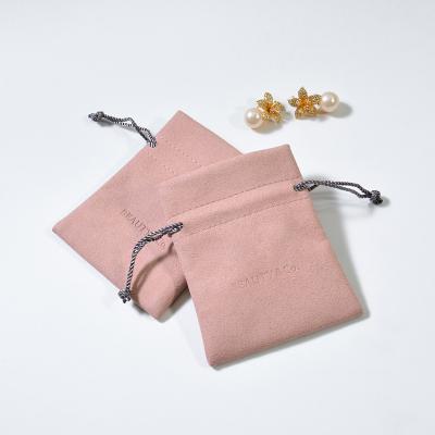 China Microfiber/Velvet/Suede/Leather Good Quality Microfiber Cord Jewelry Pouch Luxury Packaging etc. for foldable jewelry bag for sale