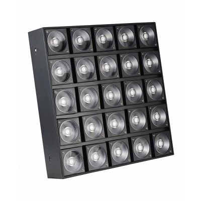 China White led matrix blinder LED matrix stage light 5x5 COB matrix 25x10w rgbw dmx led blinder for background on stage light for sale