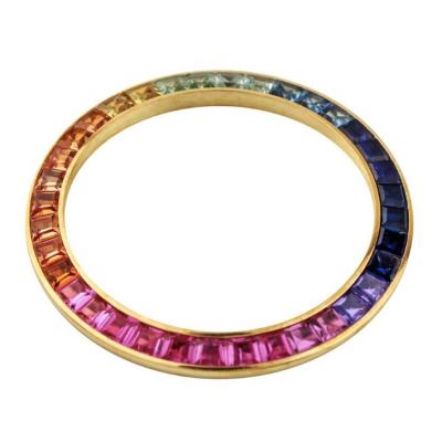 China Fancy Original Daytonaes Watch Parts Watch Bezels Rainbow Style 40mm For Daytonaes Use for sale