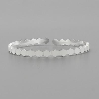 China Real CLASSIC Fashionable Pure Solid Silver Bracelet & Bangle Jewelry Ladies for sale