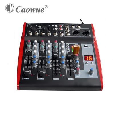 China Good Quality 4 Channel Audio Mixer DJ Music Mixer Price SX4ECHO for sale