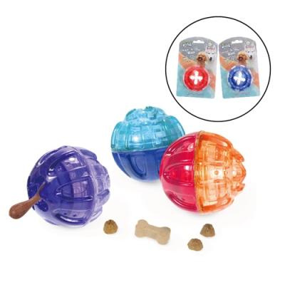 China New Design Viable Hot Sale And Game Ball TPR Dog Transparent Treat Toys for sale