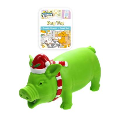 China Various Colors Viable Dog Latex Pig Toy Made In China for sale