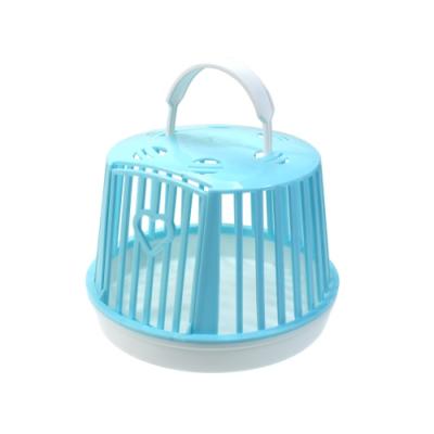 China Simple Portable Plastic Pet Shop Hamster Products Small Hamster Accessories Wholesale Viable Animal Cage Portable Plastic Cage With Hanger for sale