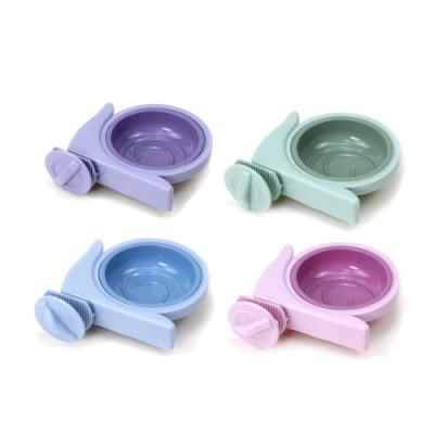 China Multi Sustainable Functional Cute Snail Shape Small Plastic Dog Food Pet Bowl for sale