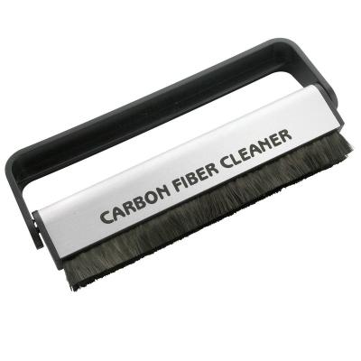 China Vinyl Record Dry Cleaning Carbon Fiber Anti-static Vinyl Record Cleaner Brush for sale