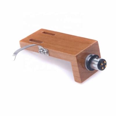 China Cherry Wood Turntable Phono Headshells with the HS-E10 Silver Lead Wire for sale