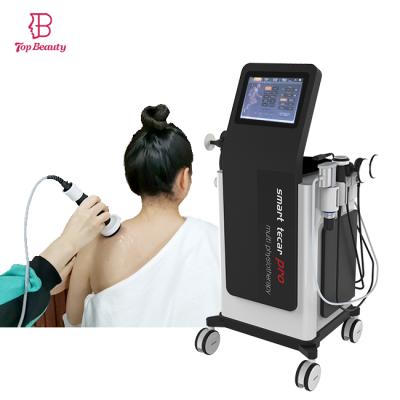 China 3 in 1 Pro Shockwave Tecar Smart Ultrasound Physiotherapy Equipments Focused Shockwave Physiotherapy for Pain Relief 58*52*125cm for sale