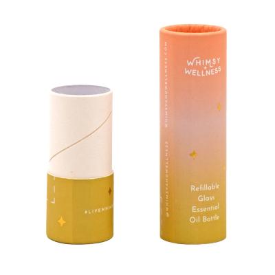 China Recyclable Biodegradable Food Grade Kraft Paper Core Tube Customized Industrial Printing Solid Perfume Container Packaging for sale