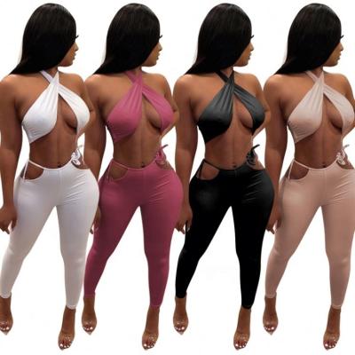 China New QUICK DRY Outfits For Woman Tight Tops Pants Women Two Piece Set Crop Female Crop Top And Pants for sale