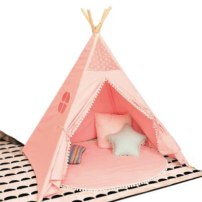 China Toy Play Pink Outdoor Soft Pop Up Toy Tipi Teepe Kids Tent Playing House for sale