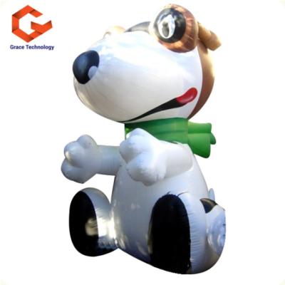 China Lovely Design Advertising Cute Custom Inflatable Dog Model Inflatable Cartoon Animal Dog For Sale for sale