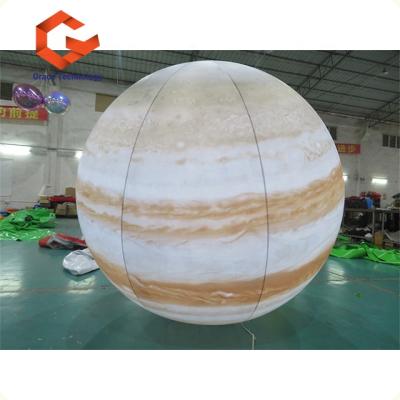 China Party Lighting Nine Solar System Planet Inflatable Balloon, Giant Inflatable Helium Balloon Uranus Globe Balloon for sale