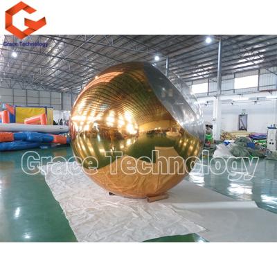 China Fireproof And Waterproof Wedding Decorations Balloon Inflatable Gold Mirror Balls Party Decorate Mirror Balloon For Hanging for sale