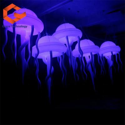 China Party Colorful Jellyfish Inflatable Lighting Octopus For Stage Events Decoration for sale